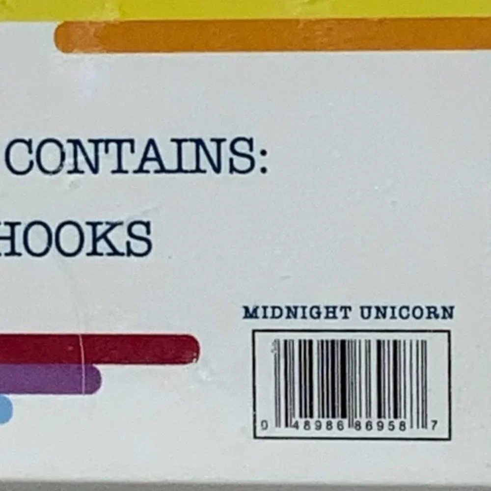 Matt & Maddie Unicorn Rainbow Hooks Kids Collection 12 Shower Curtain Hook Set